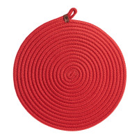 BY COLLECTION Карибы Подставка декоративная, d33см, 100% полиэстер, коралловый