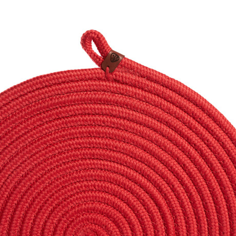 BY COLLECTION Карибы Подставка декоративная, d33см, 100% полиэстер, коралловый