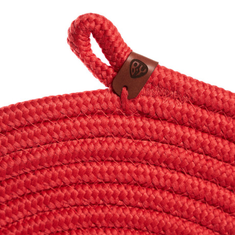 BY COLLECTION Карибы Подставка декоративная, d33см, 100% полиэстер, коралловый