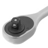 Ключ-трещотка 1/2", CrV, 45 зубьев, с быстрым сбросом, цельнометаллический, хром Matrix