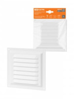 TDM  вент. решетка металл. 150х150мм белая, покрытие полимерная эмаль SQ1807-0701  