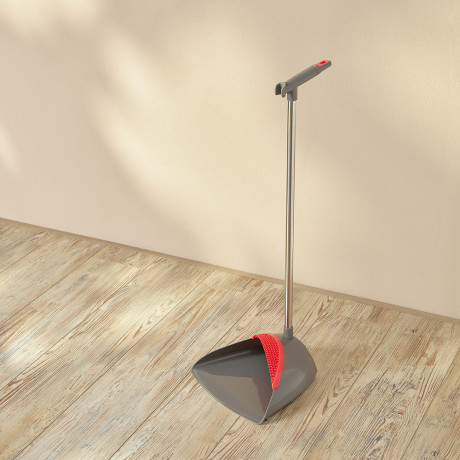 Набор для уборки с щеткой и совком тм VETTA Премиум Грей, пластик, металл