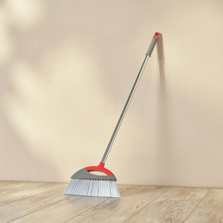 Набор для уборки с щеткой и совком тм VETTA Премиум Грей, пластик, металл