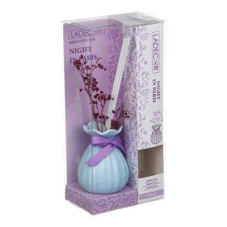 LADECOR Аромадиффузор 100 мл,(Milk/Spring bloom/Farm wild flowers/ Night in Paris)