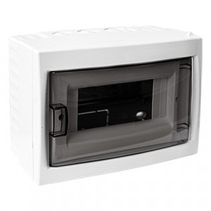 Bylectrica бокс (корпус) пластик. ЩРН-П- 8 мод. навесной с дверцей, опломбировка, IP20 (КНО-8Д)