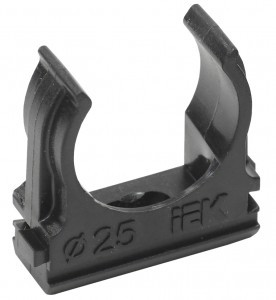 IEK крепеж-клипса с защелкой CF25  черный