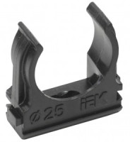 IEK крепеж-клипса с защелкой CF25  черный