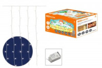 Гирлянда-занавес ул. 169LED белый 1,5х2,5м, 8реж., прозр. соед. до 5мод. IP44 TDM SQ0361-0029