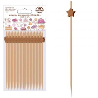 Шпажки для канапе Космос 12см, н-р 24шт/уп, цена за уп (кратность 6!!!) дерево VL80-591 Мультидом