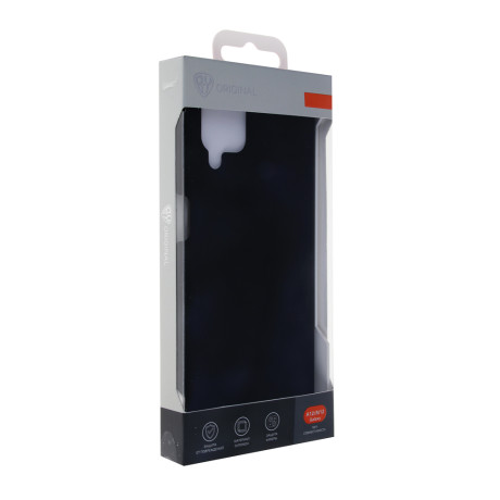 BY Чехол для смартфона Цветной, Samsung Galaxy A12/M12, черный, силикон