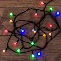 Гирлянда-нить &quot;Цветные шарики&quot; 20LED мультиколор, 2,8м, IP20, 220V, Neon Night, 303-060