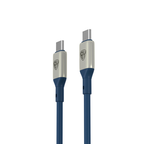 BY Кабель для зарядки Space Cable Pro Type-C - Type-C, 1м, 5А, Быстрая зарядка, штекер металл, синий
