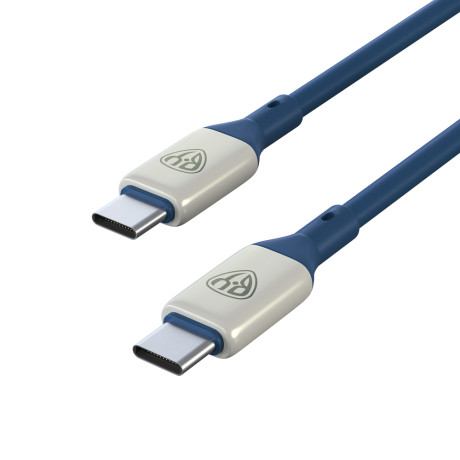 BY Кабель для зарядки Space Cable Pro Type-C - Type-C, 1м, 5А, Быстрая зарядка, штекер металл, синий