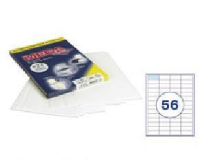Этикетки самоклеящиеся MEGA LABEL 48,5х20,5 мм / 56 шт. на листе А4 (100 листов/пач 73645