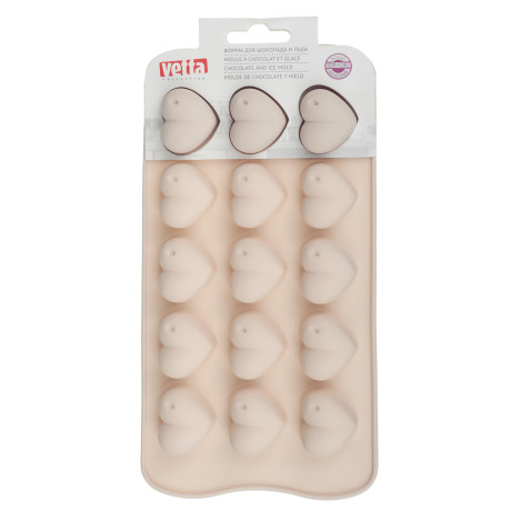VETTA Форма силиконовая для шоколада и льда 15 ячеек, 21x10x1,6см "Конфета", 3 цвета