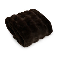 ВСЁГАЗИН Плед меховой 130х170см, полиэстер, коричневый
