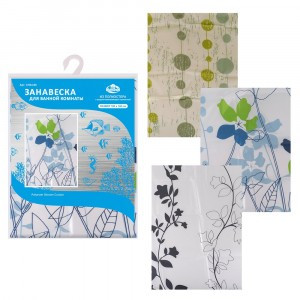 Штора д/ванной комнаты, 180*180см, полиэстер СН34-86 Мультидом