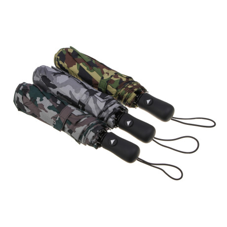 Зонт мужской, полуавтомат, сплав, пластик, полиэстер, 55см, 8 спиц, 3 цвета, RST3713А