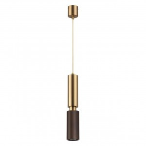 ODEON LIGHT 7062/1A MINIMA ODL25 237 св-к подвес. темное дерево/мет. IP20 GU10 LED 7W 220V CAUCHO