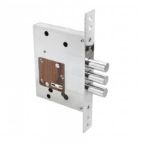 Замок врезной для метал. дверей БУЛАТ ЗВ8-8.60.00.3(16).08 хром сувальд  б/о б/наклад 5кл.(20)