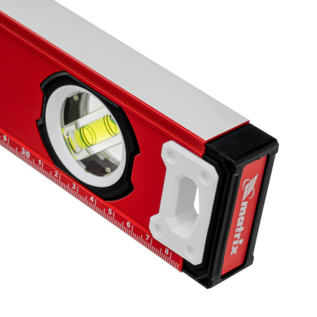 Уровень алюминиевый, фрезерованный, 3 глазка, 400 мм Matrix