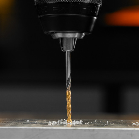 Сверло спиральное по металлу 3,2 x 65мм, Р6М5, Golden Tip, многогранная заточка, 2шт. Denzel