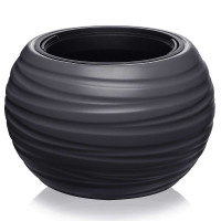 Кашпо Луна D435 9/36л графит 633 х4