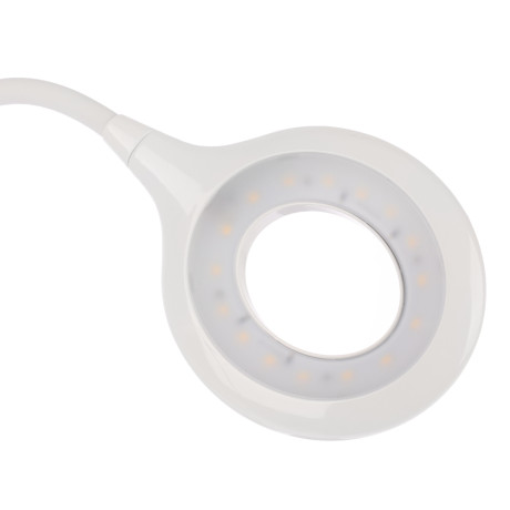 Светильник переносной настольный BY Глиттер,16LED,5Вт,300Лм,RGB,USB-C 5В,каб.1м, дим., пластик,белый