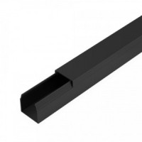 Промрукав Кабель-канал черный 2-й замок в п/э 16х16 мм (84 м/уп) цена за 1м PR03.0210