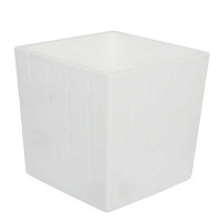 Горшок "Квадро" 3,3л Белый с вкладкой КB16-10 Ливингрин х8