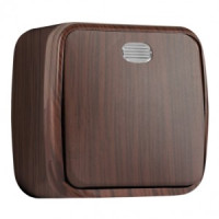 EKF Минск выкл. ОУ 1 кл. 10А темное дерево (ДУБ) (инд) EGV10-121-40