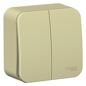 Systeme Electric BLANCA выкл. ОУ 2 кл. беж. (пл.осн., изол.пл.) BLNVA105017 (15!)