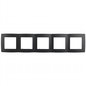 ЭРА 12 рамка СУ 5 мест. антрацит, 12-5005-05 2442