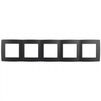 ЭРА 12 рамка СУ 5 мест. антрацит, 12-5005-05 2442