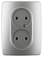 ЭРА 12 роз. СУ 2 мест. 16А алюминий, автоклеммы 12-2107-03 0881