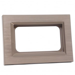 OVIVO Рамка СУ для 2-ой роз QUANTUM с земл., медь, 405-330000-266