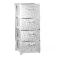 Комод 4-х секционный КРУЖЕВО белый М2819