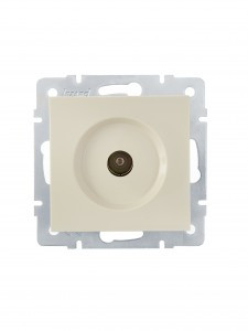 Lezard VESNA мех. роз. TV СУ 1 мест. крем (RG6 проход) (корп. ABS) 742-0388-129