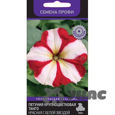 Петуния Танго красная с белой звездой Поиск Ц