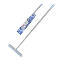 Щетка для пола с рукояткой 140см тел, 31,5*5,5*3см,резин.щет,Бактерия СТОП,051301/York