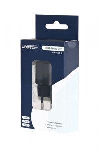 Сет. адаптер/зарядник/блок пит. 220V-5V Robiton Charger35-UCB5W 35W USB, type-C, черный, 19416