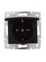 Lezard KARINA мех. роз. СУ 1 мест. 16А земля, крышка, ПБТ чёрн. бархат (корп. ABS) 707-4288-123B