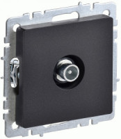 IEK BRITE мех. роз. СУ TV проходная РТВ10-0-БрЧ черный BR-A10-P-K02