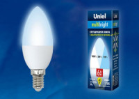 Uniel Multibright свеча E14 6W(510lm) (диммер 100-50-10%) 4000K 4K матов LED-C37-6W/NW/E14/FR/MB