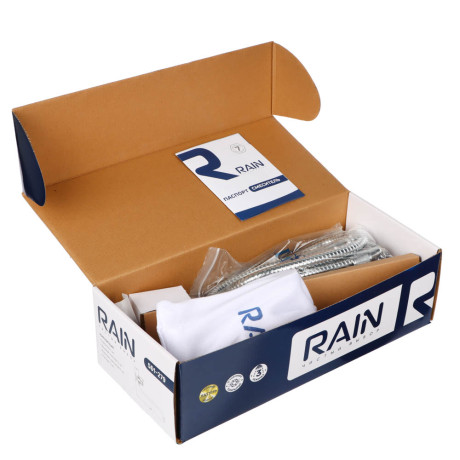 RAIN Смеситель для ванны Венера, круглый излив 35см, керам. кран-буксы 1/2, душ. набор, латунь, хром