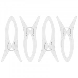 Клипсы для занавесок-плиссе 5,6см, набор 4шт, пластик+металл (12!) 109374 Рыжий Кот