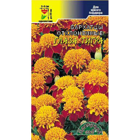 Бархатцы Глаза Тигра ЦветСад Ц