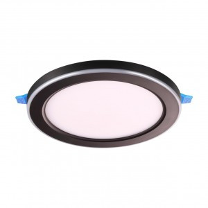 NOVOTECH 359015 SPOT NT23 чер св-к встр. св/д (три сценария работы) LED 4К 12W+4W 100-265V 1120lm