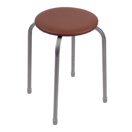 НИКА Табурет круг, металл, МДФ, мягкое сиденье, h47см, d29см, ТБ3