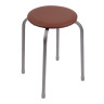 НИКА Табурет круг, металл, МДФ, мягкое сиденье, h47см, d29см, ТБ3